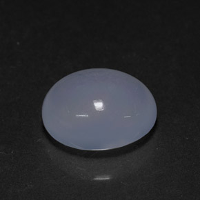 Calcedonio naturale blu da 3,94 ct, trasparente, trasparente/traslucido
