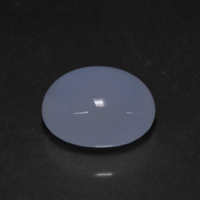 Calcedonio naturale blu da 3,97 ct, trasparente, trasparente/traslucido