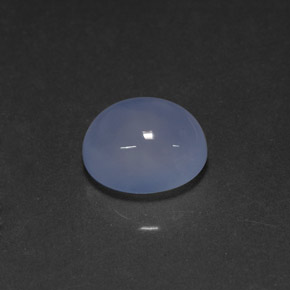 Calcedonio naturale blu da 4,73 ct, trasparente, trasparente/traslucido