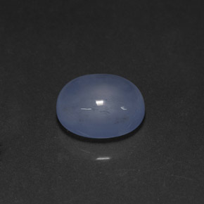 Calcedonio naturale blu da 4,23 ct, trasparente, trasparente/traslucido