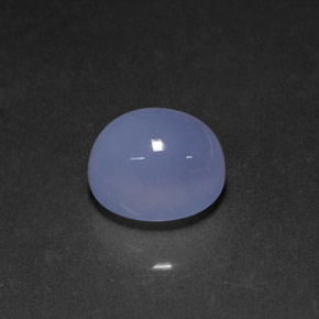 Calcedonio naturale blu da 5,64 ct, trasparente, trasparente/traslucido