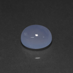 Calcedonio naturale blu da 4,75 ct, trasparente, trasparente/traslucido