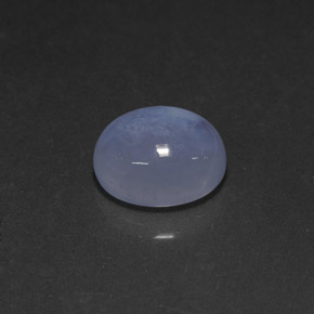 Calcedonio naturale blu da 4,27 ct, trasparente, trasparente/traslucido