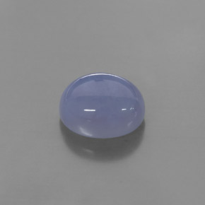 Calcedonio naturale blu da 4,34 ct, trasparente, trasparente/traslucido