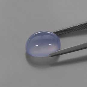 Calcedonio Blu Lavanda naturale da 3.95 ct, Trasparente, Trasparente/Traslucido