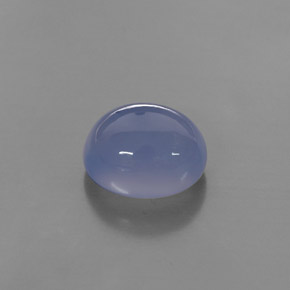 Calcedonio naturale blu da 4,87 ct, trasparente, trasparente/traslucido