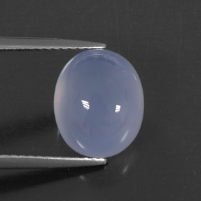 Calcedonio Blu Lavanda naturale da 4.83 ct, Trasparente, Trasparente/Traslucido