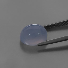 Calcedonio Blu Lavanda naturale da 4.42 ct, Trasparente, Trasparente/Traslucido