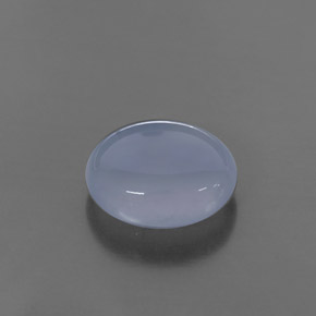 Calcedonio naturale blu da 3,58 ct, trasparente, trasparente/traslucido