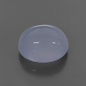 Calcedonio naturale blu da 5,03 ct, trasparente, trasparente/traslucido