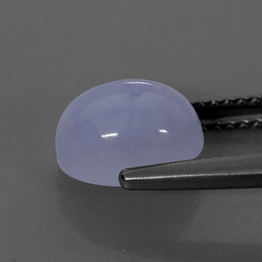 Calcedonio naturale blu da 2,70 ct, trasparente, trasparente/traslucido