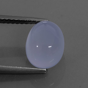 Calcedonio naturale blu da 2,70 ct, trasparente, trasparente/traslucido