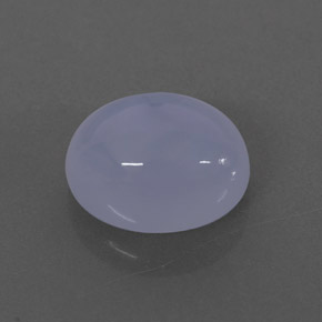 Calcedonio naturale blu da 2,42 ct, trasparente, trasparente/traslucido
