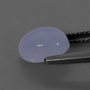 Calcedonio naturale blu da 2,42 ct, trasparente, trasparente/traslucido