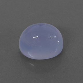 Calcedonio naturale blu da 2,72 ct, trasparente, trasparente/traslucido