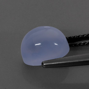 Calcedonio naturale blu da 2,72 ct, trasparente, trasparente/traslucido