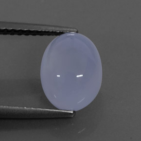 Calcedonio naturale blu da 2,38 ct, trasparente, trasparente/traslucido
