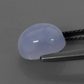 Calcedonio naturale blu da 2,78 ct, trasparente, trasparente/traslucido