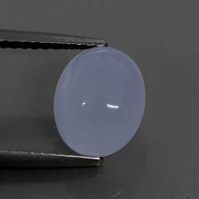 Calcedonio naturale blu da 2,70 ct, trasparente, trasparente/traslucido
