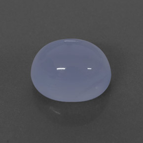 Calcedonio naturale blu da 2,70 ct, trasparente, trasparente/traslucido