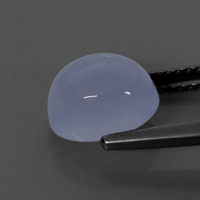 Calcedonio naturale blu da 2,70 ct, trasparente, trasparente/traslucido
