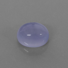 Calcedonio naturale blu da 2,55 ct, trasparente, trasparente/traslucido