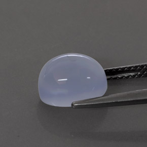 Calcedonio naturale blu da 3,07 ct, trasparente, trasparente/traslucido