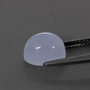 Calcedonio naturale blu da 3,07 ct, trasparente, trasparente/traslucido