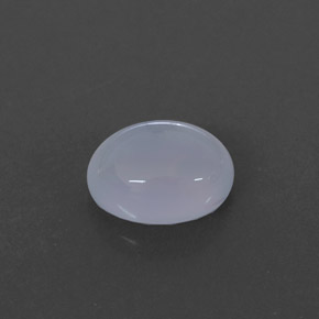 Calcedonio naturale blu da 1,97 ct, trasparente, trasparente/traslucido