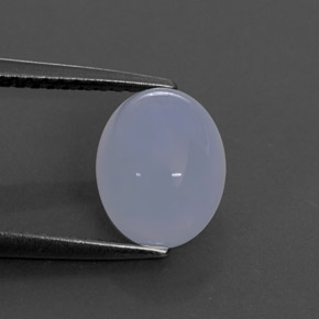 Calcedonio Blu Lavanda naturale da 2.52 ct, Taglio ovale, Opaco