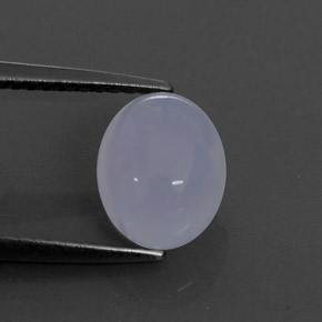 Calcedonio naturale blu da 2,28 ct, trasparente, trasparente/traslucido