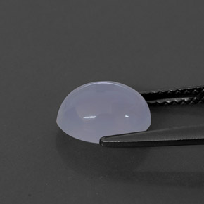Calcedonio naturale blu da 2,28 ct, trasparente, trasparente/traslucido