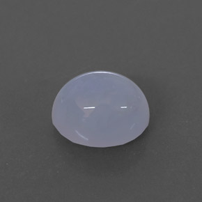 Calcedonio naturale blu da 2,82 ct, trasparente, trasparente/traslucido