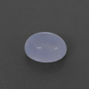 Calcedonio naturale blu da 2,33 ct, trasparente, trasparente/traslucido