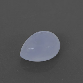 Calcedonio naturale blu da 2,47 ct, trasparente, trasparente/traslucido
