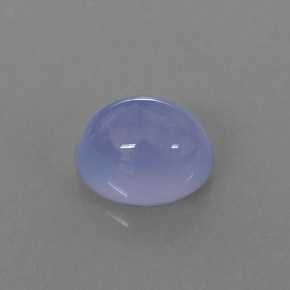 Calcedonio naturale blu da 2,74 ct, trasparente, trasparente/traslucido