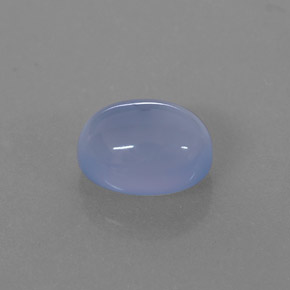Calcedonio naturale blu da 2,43 ct, trasparente, trasparente/traslucido