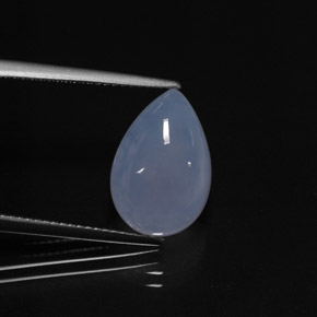 Calcedonio Blu Lavanda naturale da 5.99 ct, Trasparente, Trasparente/Traslucido