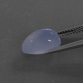 Calcedonio Blu Lavanda naturale da 4.11 ct, Trasparente, Trasparente/Traslucido