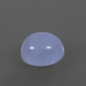 Calcedonio naturale blu da 3,77 ct, trasparente, trasparente/traslucido