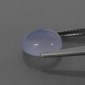 Calcedonio Blu Lavanda naturale da 3.25 ct, Trasparente, Trasparente/Traslucido