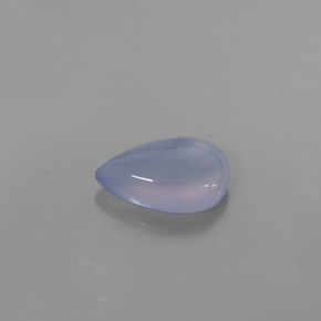 Calcedonio naturale blu da 2,49 ct, trasparente, trasparente/traslucido