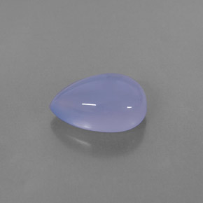 Calcedonio naturale blu da 3,40 ct, trasparente, trasparente/traslucido