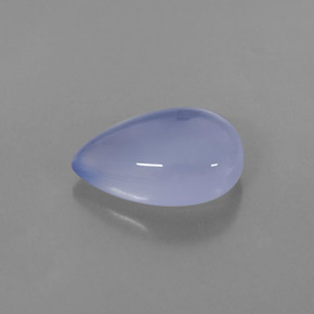 Calcedonio Blu Lavanda naturale da 4.49 ct, Trasparente, Trasparente/Traslucido