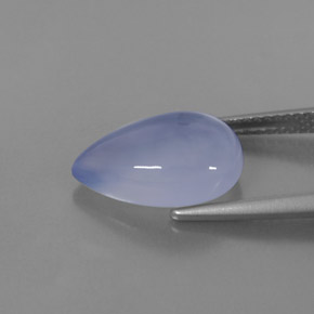 Calcedonio Blu Lavanda naturale da 4.49 ct, Trasparente, Trasparente/Traslucido
