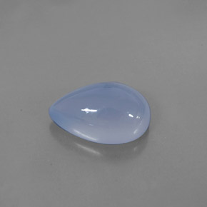 Calcedonio naturale blu da 5,20 ct, trasparente, trasparente/traslucido