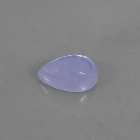 Calcedonio Blu Lavanda naturale da 7.20 ct, Trasparente, Trasparente/Traslucido