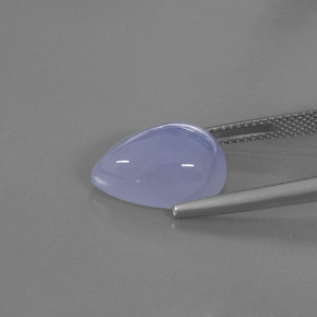 Calcedonio Blu Lavanda naturale da 7.20 ct, Trasparente, Trasparente/Traslucido