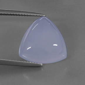 Calcedonio naturale blu da 10,59 ct, trasparente, trasparente/traslucido