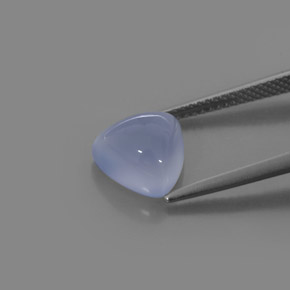 Calcedonio blu lavanda naturale da 3,22 ct, trasparente, trasparente/traslucido